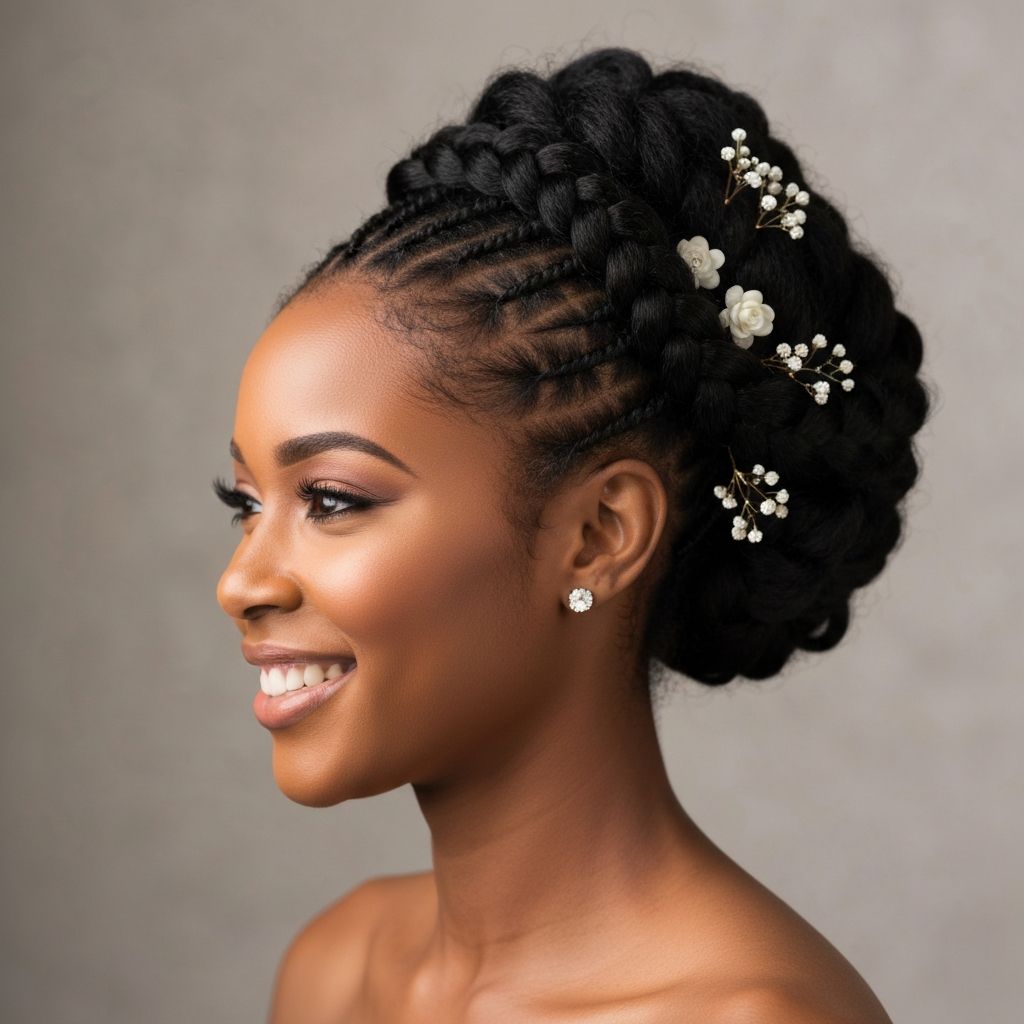 Elegant bridal updo