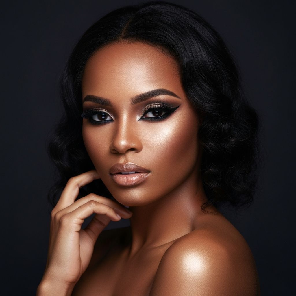 Evening glam look